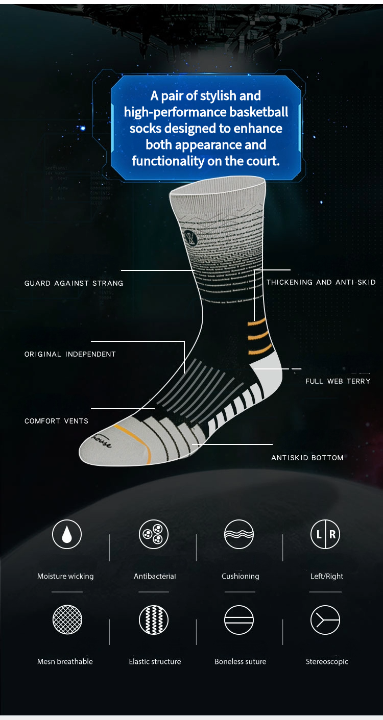 Men's Basketball Socks