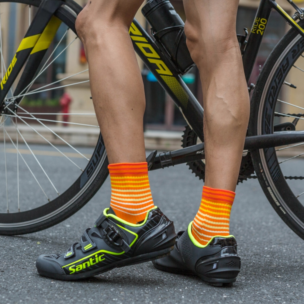 Mid-Crew Length Cycling Socks