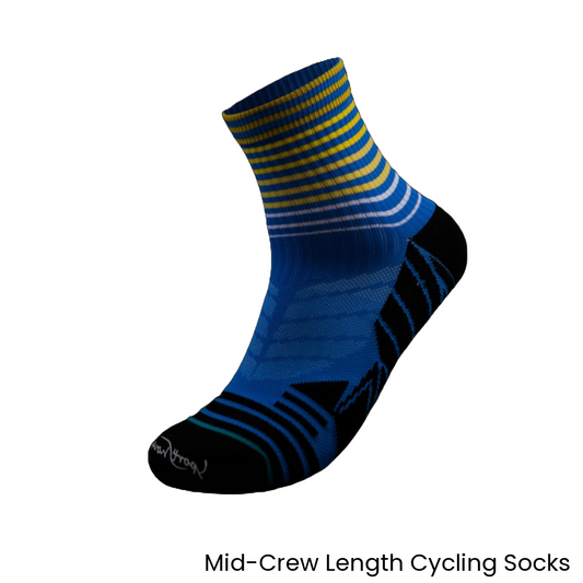Mid-Crew Length Cycling Socks