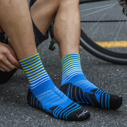 Mid-Crew Length Cycling Socks