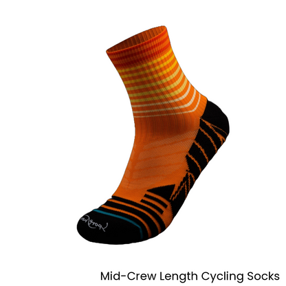 Mid-Crew Length Cycling Socks