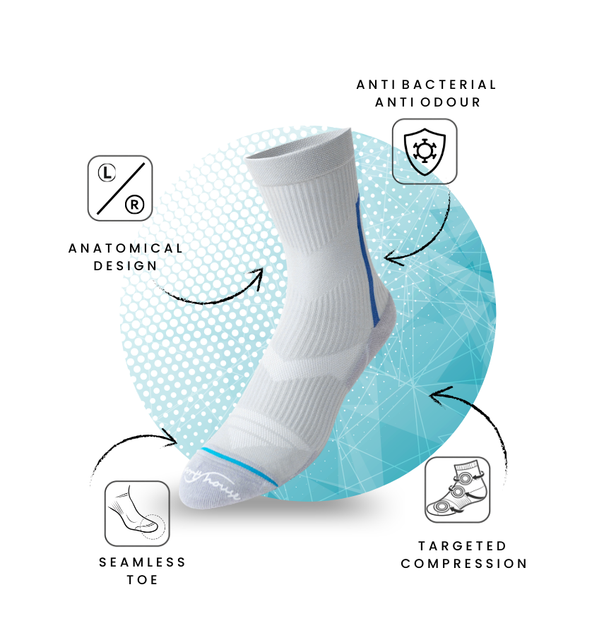 Aero high cuff bike socks compression fit cycling socks