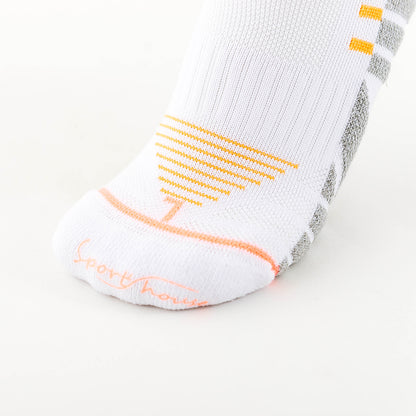 Women’s rugby socks with cushioned heel and toe for impact protection