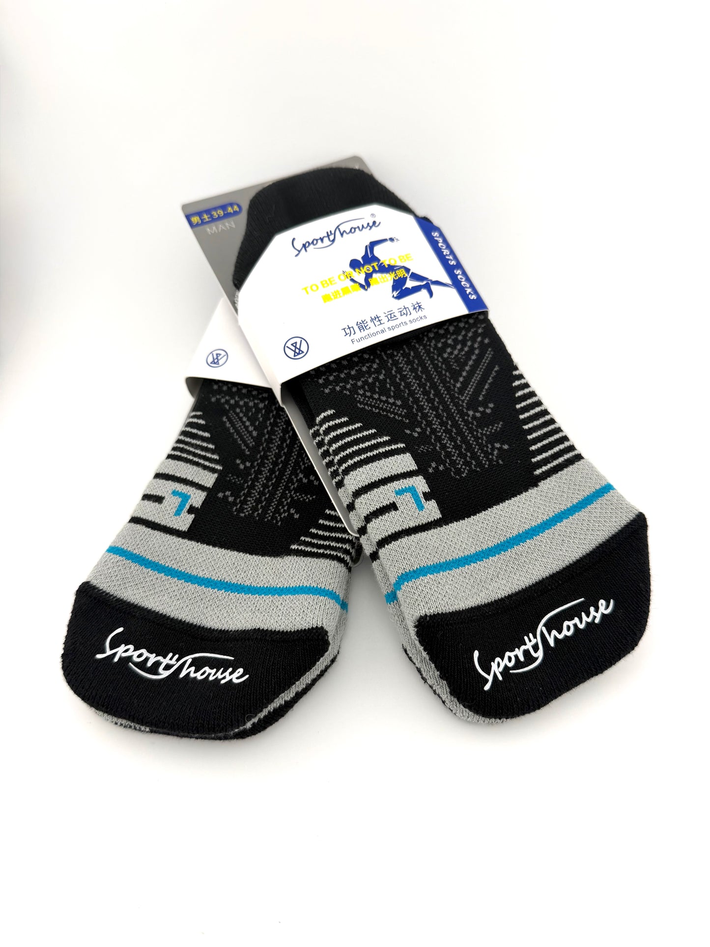 Durable breathable men’s low cut running socks for daily training