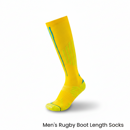 Men's rugby socks NZ with calf protection
