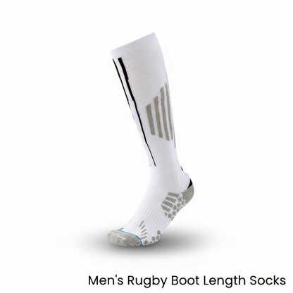 Men's rugby socks with padded compression and anti-blister design