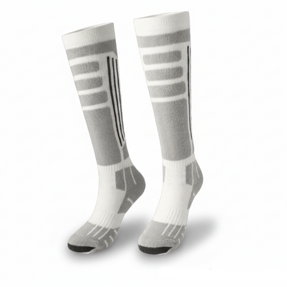 Women’s merino wool ski socks providing warmth moisture control and comfort for alpine skiing