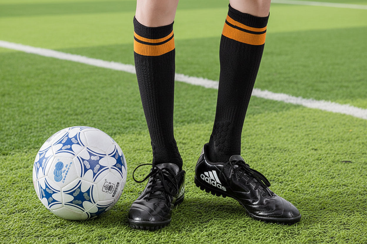 sports house NZ men football socks with anti slip grip