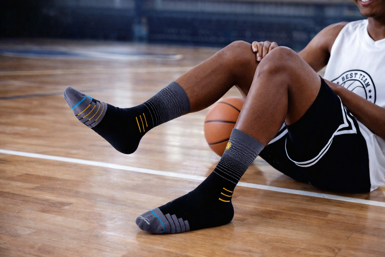 sports house NZ men's basketball socks NZ with anti skid