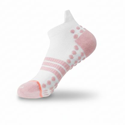 Women’s running grip socks NZ with knitted anti slip traction for stability